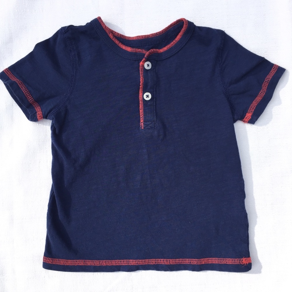 Janie and Jack Elephant Tee and Navy Blue Joe Fresh Tee Size 12 - 18 months - Picture 7 of 10